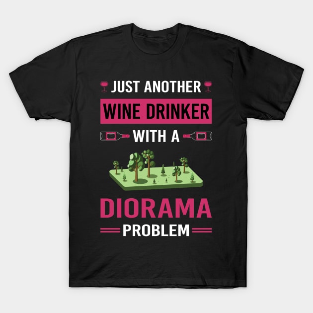 Wine Drinker Diorama Dioramas T-Shirt by Good Day